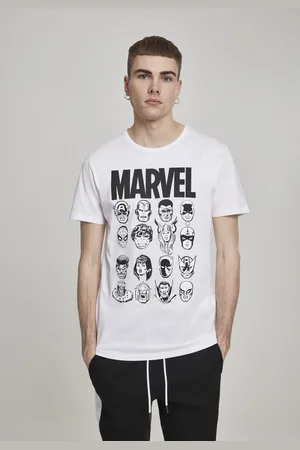 Merchcode Tričko Marvel Crew bílé