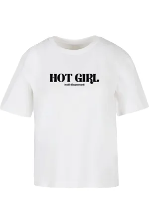 Mister Tee Dámské tričko Hot Girl Diagnosis bílé