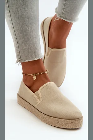 EVENTO PE1 Dámské espadrilky na platformě béžové Naloenma