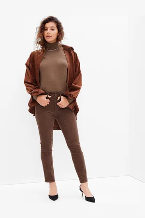 GAP Manšestrové kalhoty slim vintage - Dámské