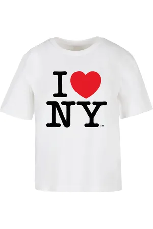 Merchcode Dámské tričko I Love NY bílé