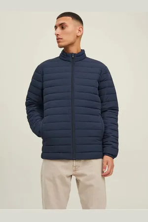 JACK & JONES Tmavě prošívaná bunda Puffer - Pánské