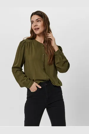 VERO MODA Khaki halenka Nads - Dámské
