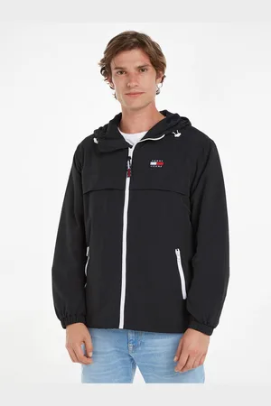Tommy Hilfiger Černá pánská bunda Tommy Jeans TJM Chicago Windbreaker - Pánské