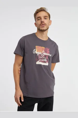 Pepe Jeans Šedé pánské tričko Melbourne - Pánské
