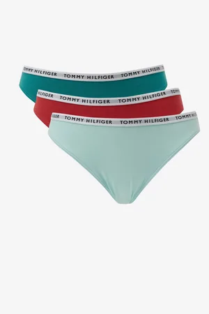 Tommy Hilfiger Sada tří kalhotek ve světle modré, červené a zelené barvě Tommy - Dámské