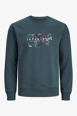 JACK & JONES Tmavě zelená klučičí mikina Silver - Kluci