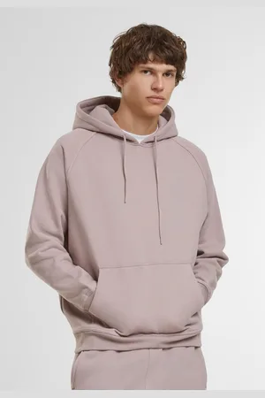 Urban classics Pánská mikina Blank Hoody pudrová růžová