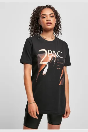 Merchcode Dámské tričko Tupac Me Against The World Cover Tee černé
