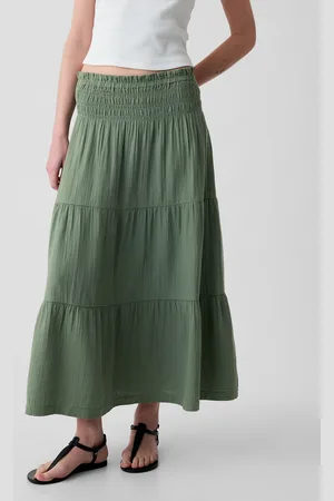 GAP Mušelínová maxi sukně - Dámské