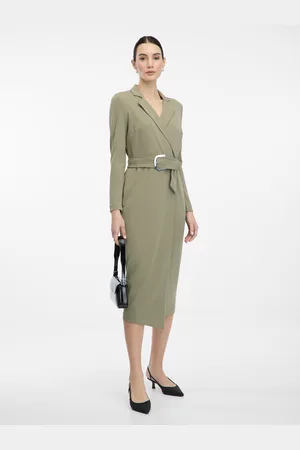 ORSAY Khaki dámské midi šaty - Dámské