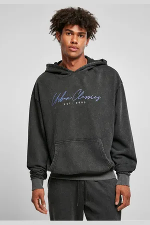Urban classics Script Logo Hoody černá