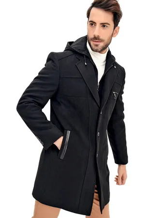 Dewberry PLT8354 SLIM-FIT COAT-BLACK