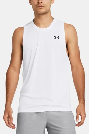 Under Armour Tílko UA Tech Tank-WHT - Pánské