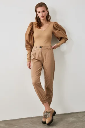 Trendyol Dámské kalhoty High Waist