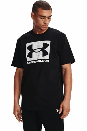 Under Armour Pánské triko ABC CAMO BOXED LOGO SS - černé