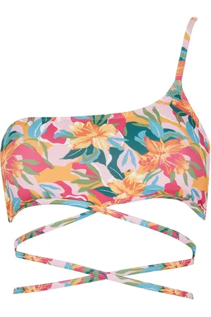DeFacto Regular Fit One Shoulder Floral Print Bikini Top
