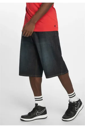 Rocawear Pánské džínové kraťasy FRI Baggy Fit - tmavě modré