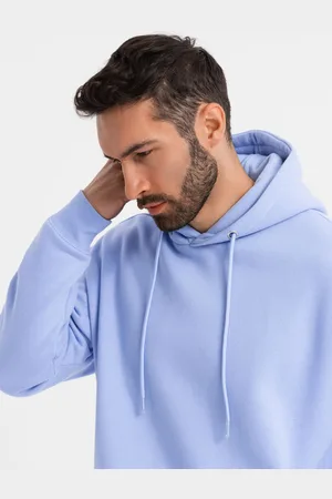 Ombre Clothing Unisex sweatshirt with hood and pockets - lavender