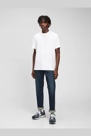 GAP Modré pánské džíny slim straight worn