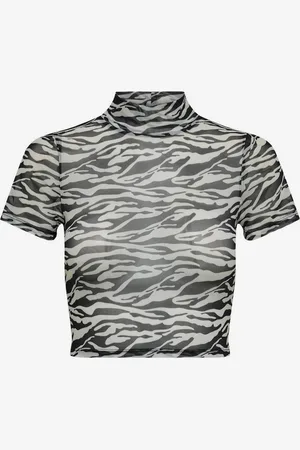 ONLY Krémovo-černý dámský vzorovaný top Lamy
