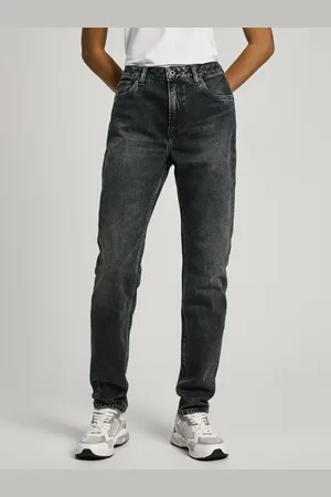 Pepe Jeans Černé dámské straight fit džíny