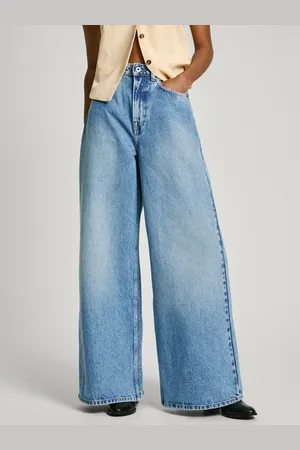 Pepe Jeans Světle modré dámské wide fit džíny