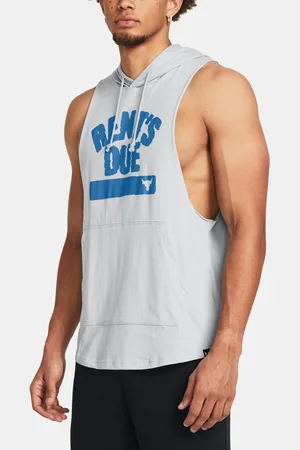 Under Armour Šedé pánské tílko UA Project Rock Rents Due SL HD