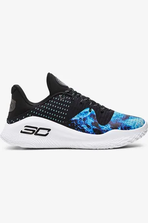 Under Armour Modro-černé pánské tenisky Curry 4 Low FloTro Bruce Lee