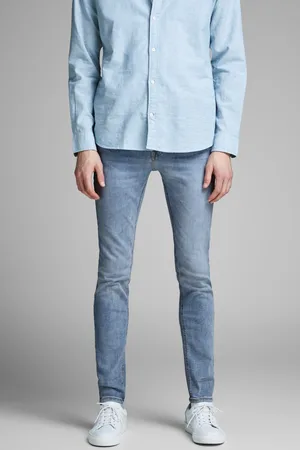 JACK & JONES Světle modré skinny džíny Liam