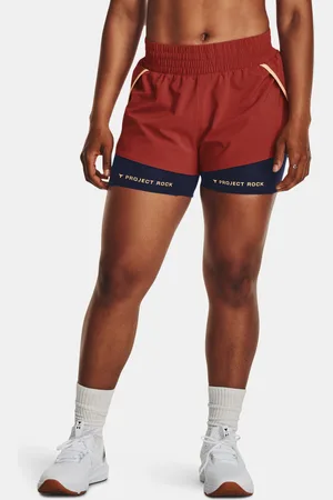 Under Armour Červené dámské kraťasy Project Rock Flex