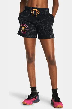 Under Armour Černé dámské sportovní kraťasy Project Rock Terry Underground