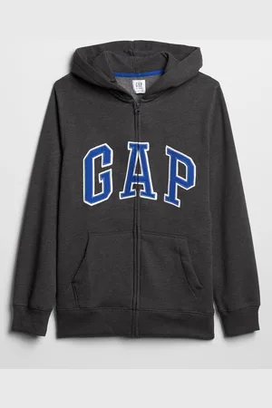 GAP Černá klučičí mikina Logo zip hoodie