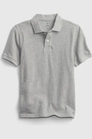 GAP Šedé klučičí dětské polo tričko organic catton