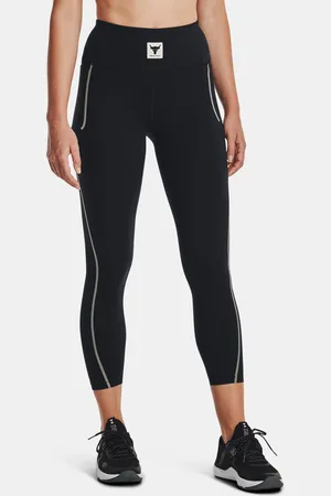 Under Armour Černé dámské legíny Project Rock Meridian Ankl Lgn