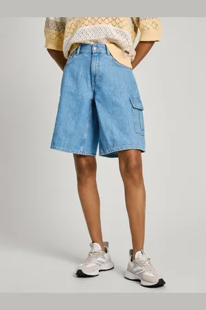 Pepe Jeans Světle modré dámské džínové kraťasy