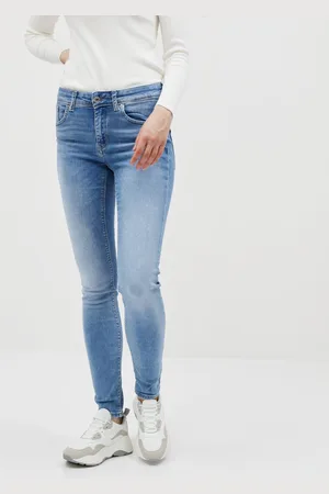 VERO MODA Modré slim fit džíny Lux
