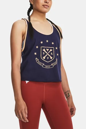 Under Armour Tmavě modré dámské tílko Project Rock Q3 Arena Tank