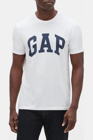 GAP Bílé pánské tričko logo