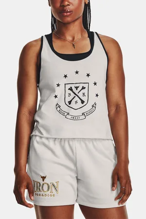Under Armour Krémové dámské tílko Project Rock Q3 Arena Tank