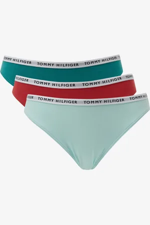 Tommy Hilfiger Sada tří kalhotek ve světle modré, červené a zelené barvě Tommy - Dámské