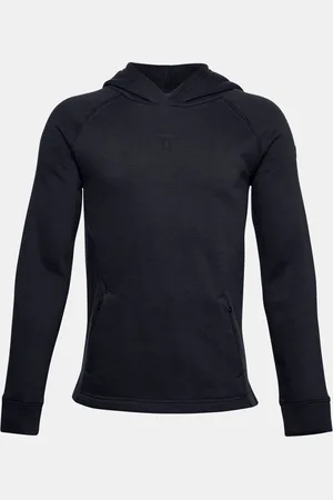 Under Armour Černá klučičí mikina PJT ROCK CC FLEECE HOODIE