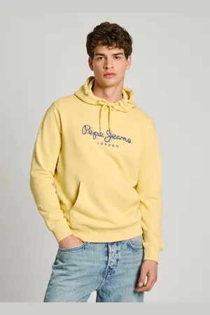 Pepe Jeans Žlutá pánská mikina s kapucí