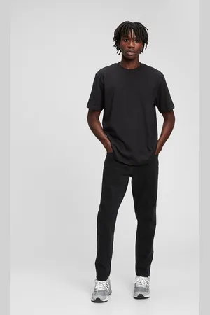 GAP Černé pánské džíny slim straight