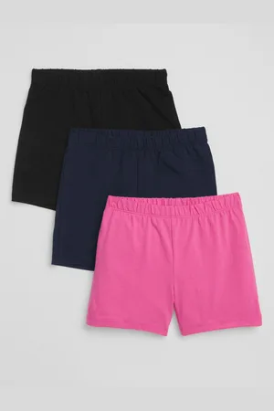 GAP Barevné holčičí dětské kraťasy cartwheel shorts in stretch jersey, 3ks