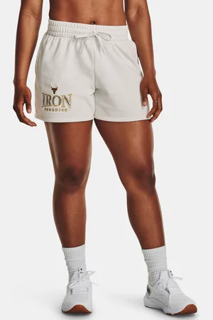 Under Armour Světle šedé dámské kraťasy Rock Everyday