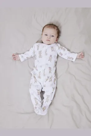 NAME IT Bílý vzorovaný holčičí overal Night Suit