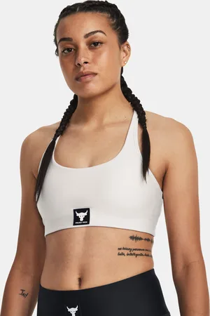 Under Armour Bílá dámská sportovní podprsenka Rock