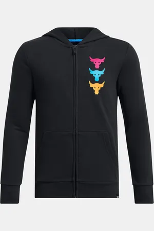 Under Armour Černá klučičí mikina Project Rock Boys LS FZ HD