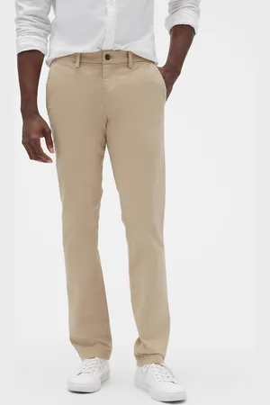 GAP Béžové pánské kalhoty Slim Fit
